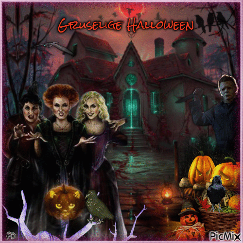 Gruselige Halloween - Бесплатни анимирани ГИФ