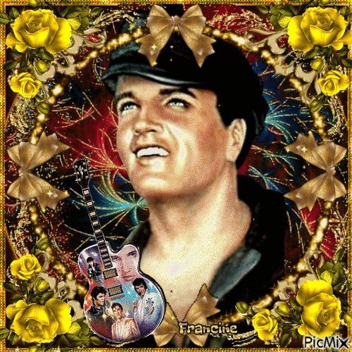 Mon idole Elvis Presley 🤍💖🤍 - GIF animé gratuit