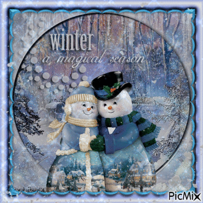 winter a magical season - GIF animate gratis