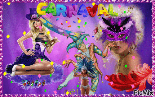 Pétillant Carnaval 2019 - GIF animé gratuit