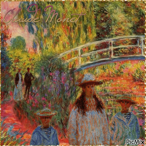 Claude Monet - GIF animado grátis