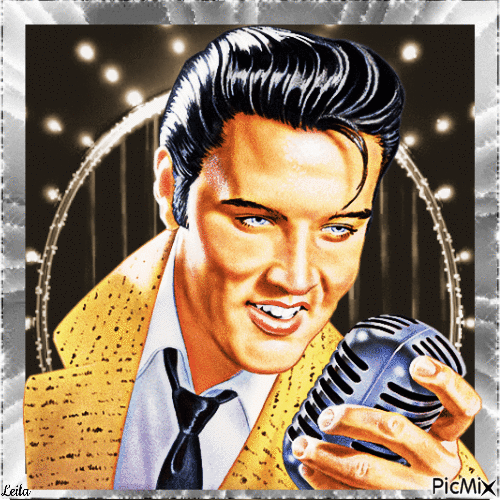 Elvis, the King. Man - Бесплатный анимированный гифка