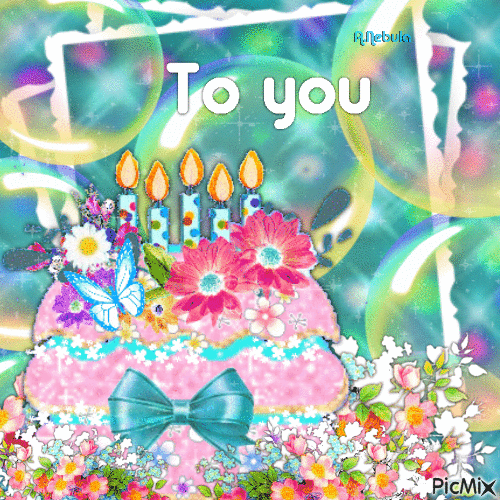 Happy Birthday To You - Animovaný GIF zadarmo