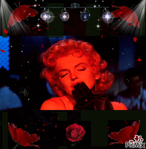 Cocours Marilyn Monroe - Bezmaksas animēts GIF