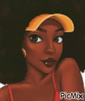Black woman - GIF animé gratuit