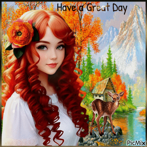 Redhed. Have a Great Day. Autumn - GIF animado gratis