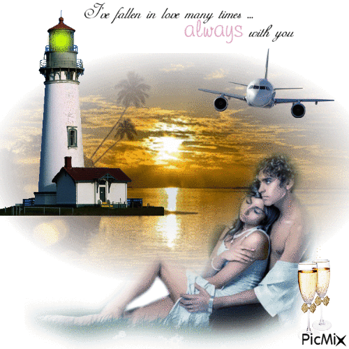 I`ve Fallen In Love Many times----Always With You With - Free animated GIF