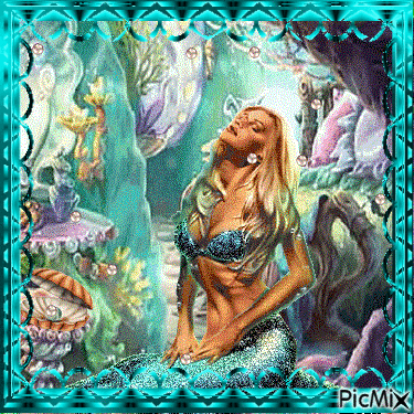 mermaid fantasy - Ingyenes animált GIF