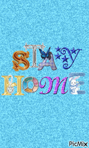 stay home - Darmowy animowany GIF