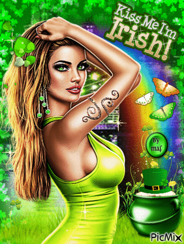 Kiss Me I'm Irish ! - Безплатен анимиран GIF