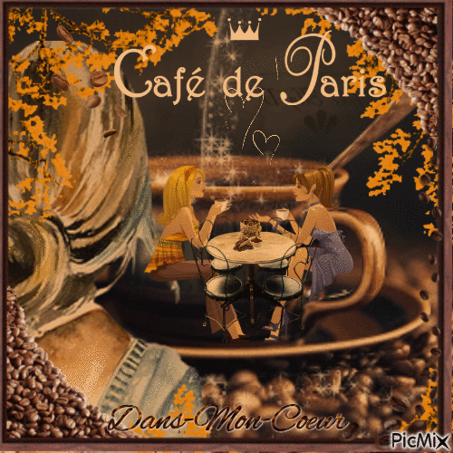 ☾˚´*•.¸❤️¸.•*´˚☽Un petit café ? - Free animated GIF