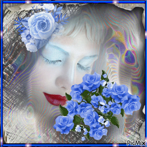 Rosas azules - Besplatni animirani GIF