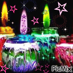 light up candles - Free animated GIF