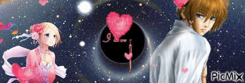 láska je čierna diera ♥ - Бесплатный анимированный гифка