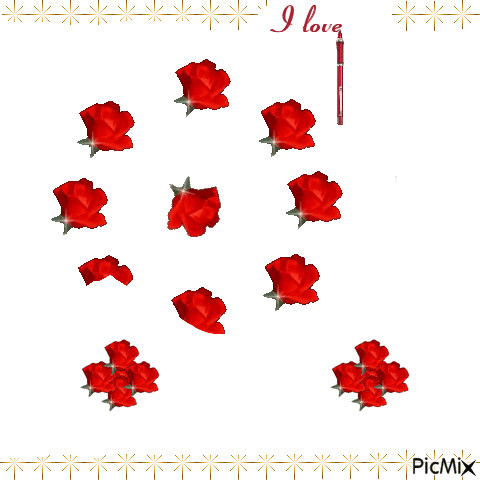 happy night the roses and jazmines - Безплатен анимиран GIF