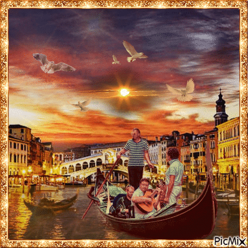 Abends in Venedig - Gratis animeret GIF