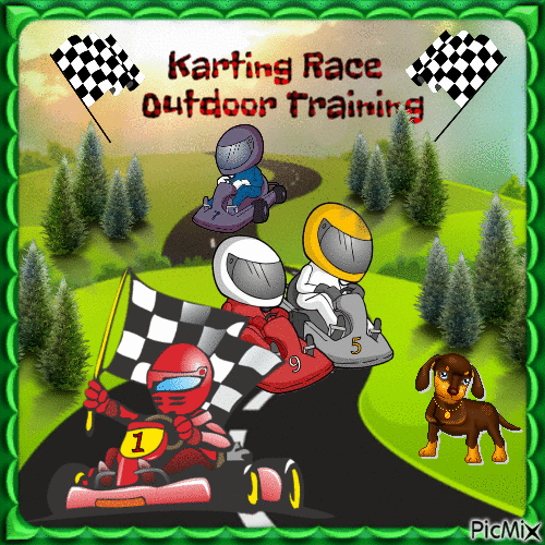 Kartrennen - Free animated GIF