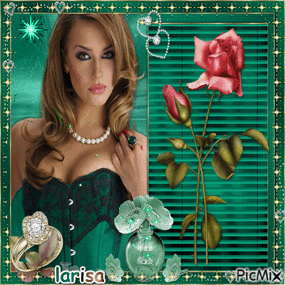 Lady in green - Δωρεάν κινούμενο GIF