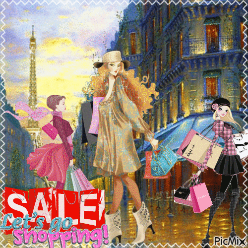 Sale in Paris - Free animated GIF
