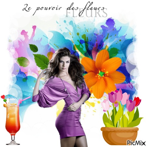 De Pouroir Des Fleurs - ücretsiz png