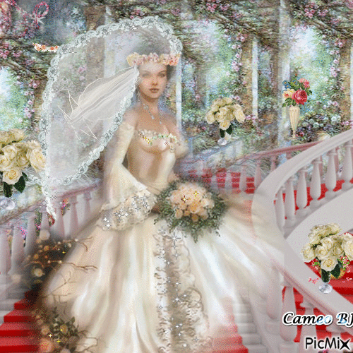 Blushing Bride - GIF animé gratuit