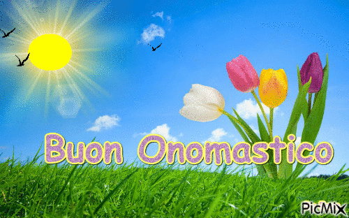 Buon Onomastico - Free animated GIF