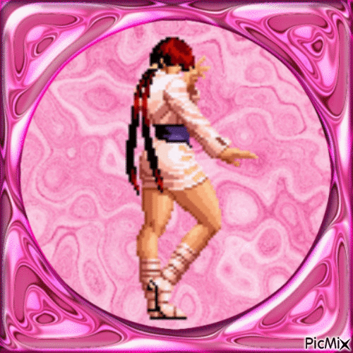 shermie pink rosa - GIF เคลื่อนไหวฟรี