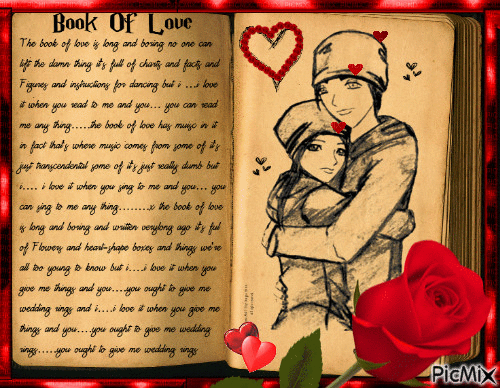 Book of love - Bezmaksas animēts GIF