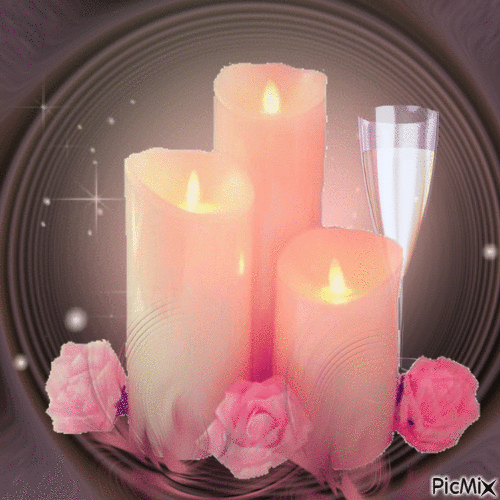 Stimmungsvolle Kerzenlicht - Besplatni animirani GIF