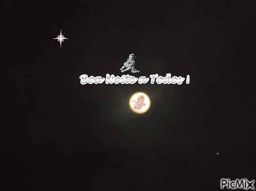 A lua da Boa Noite - Ingyenes animált GIF
