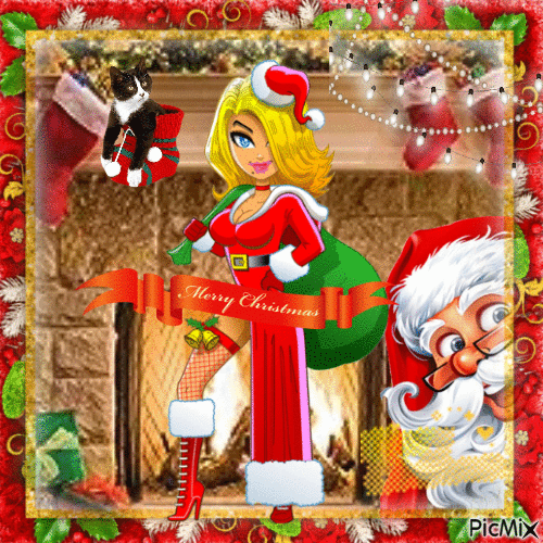 MERRY CHRISTMAS - Darmowy animowany GIF
