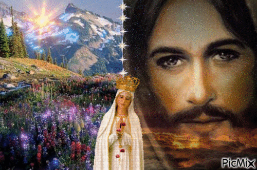 Jesus e Maria - Gratis animeret GIF