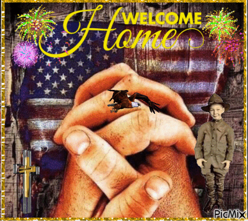 Welcome Home Troops - 免费动画 GIF