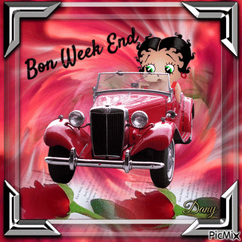 Bon week-end - Бесплатный анимированный гифка