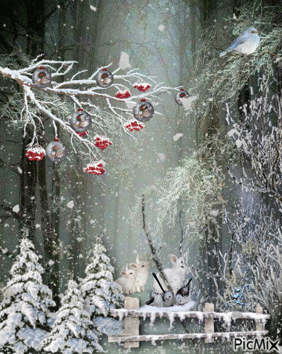 white winter - Free animated GIF