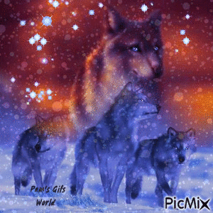 Wolf Pack - Bezmaksas animēts GIF