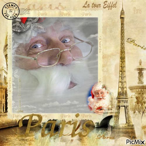 Le Père Noël à Paris - zadarmo png