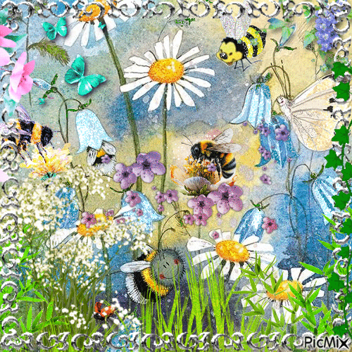 Les abeilles - Безплатен анимиран GIF