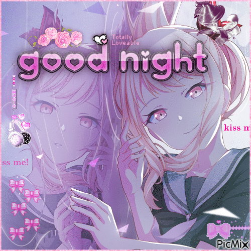 good night mizuki - Zdarma animovaný GIF