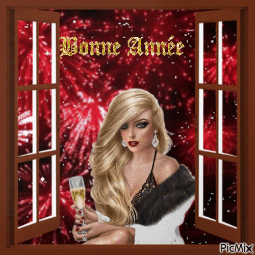 BONNE ANNEE - Darmowy animowany GIF
