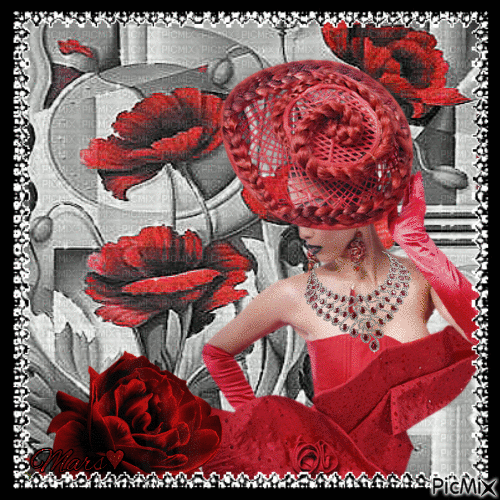 flores rojas M - Δωρεάν κινούμενο GIF
