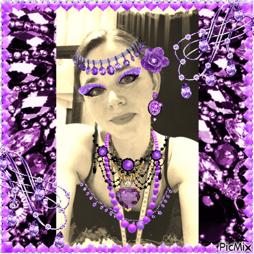 Purple Lady - Бесплатни анимирани ГИФ