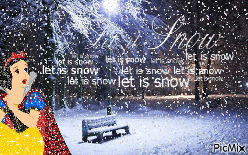 Let It snow - Gratis animeret GIF