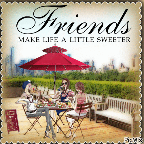 Sweet Friends - Free animated GIF