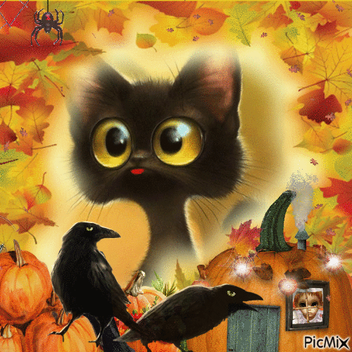 halloween autumn - Animovaný GIF zadarmo