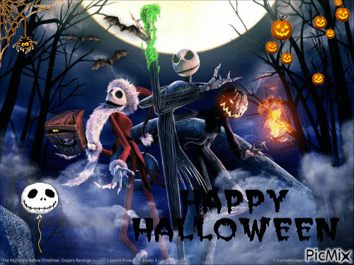 Happy Halloween Jack - GIF animado grátis