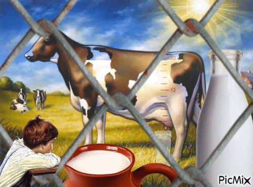 Un poco de leche - Ingyenes animált GIF