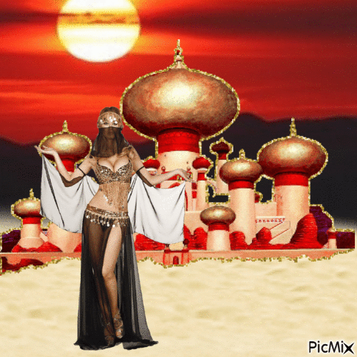 Belly dancer - Free animated GIF