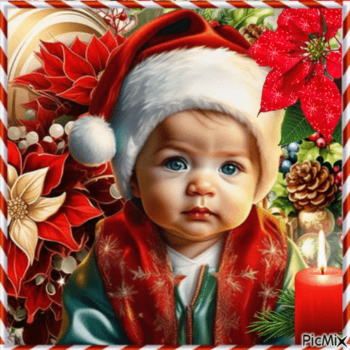 Bébé de Noël - Gratis animerad GIF