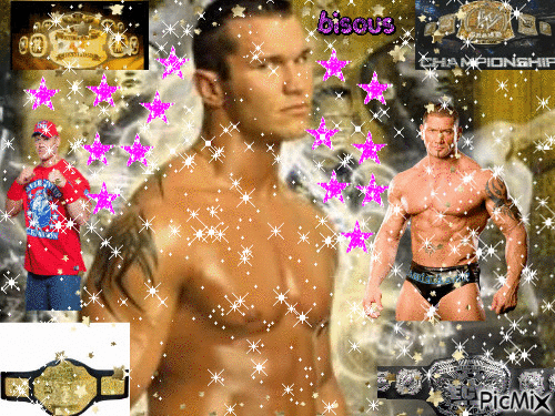 Champion de catch Randy Orton ma création a partager sylvie - Ingyenes animált GIF